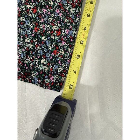 LOFT Size L Fluid Pull On Shorts Floral Print High Rise Pockets NWT - Picture 8 of 12